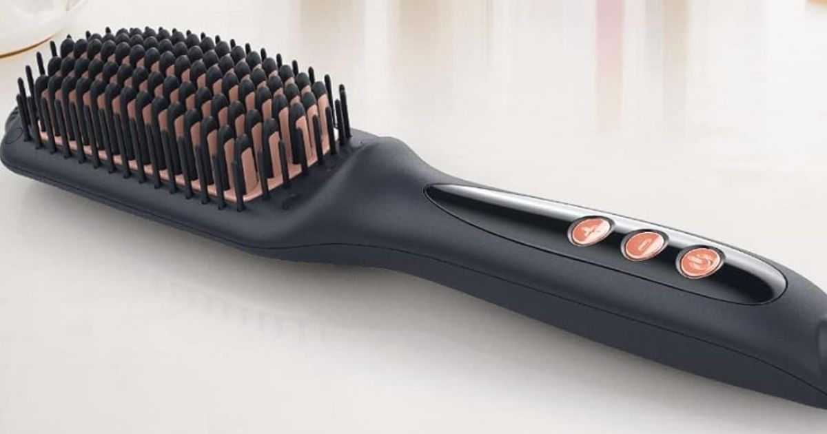 Thermal Brush Cordless, 22 mm USB Rechargeable Hot Brush, 3 in 1 Round ...