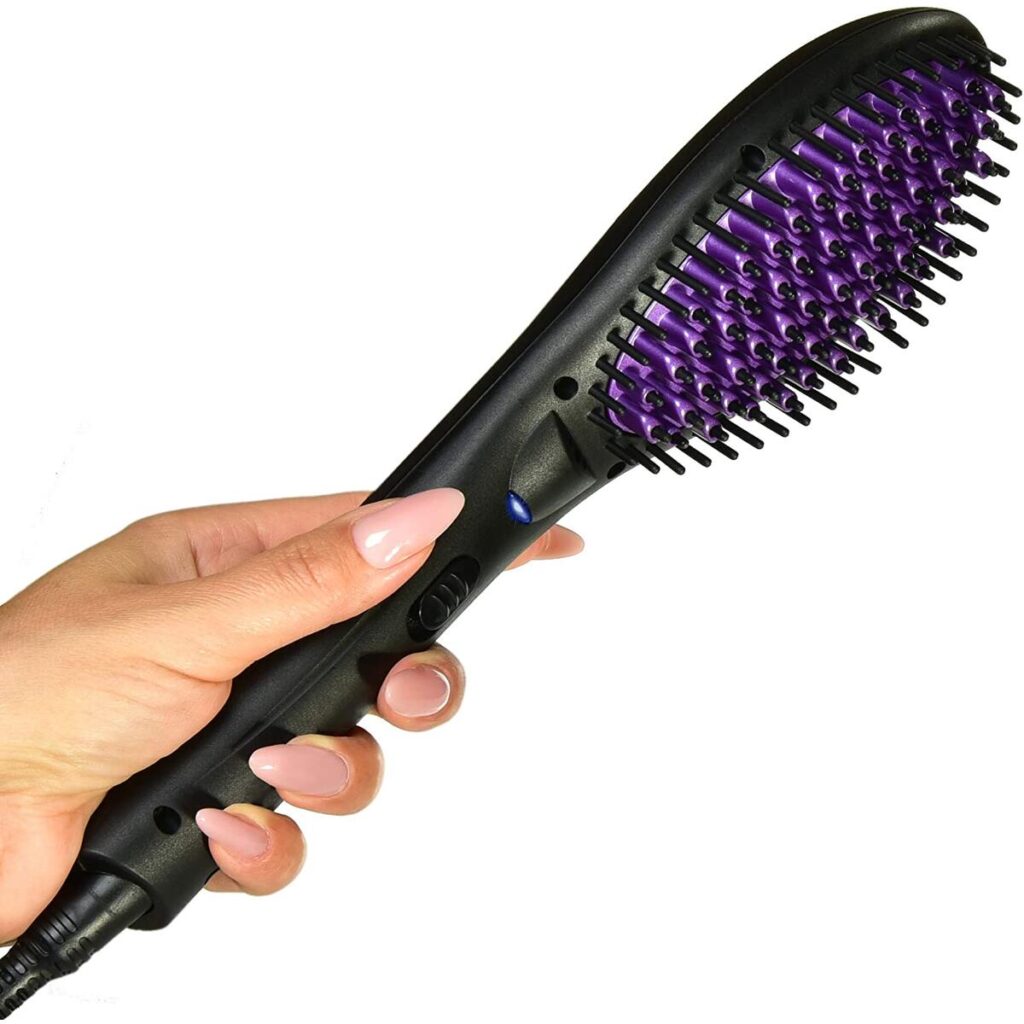 Hair straightener brush revolutionizing hairstyling tools