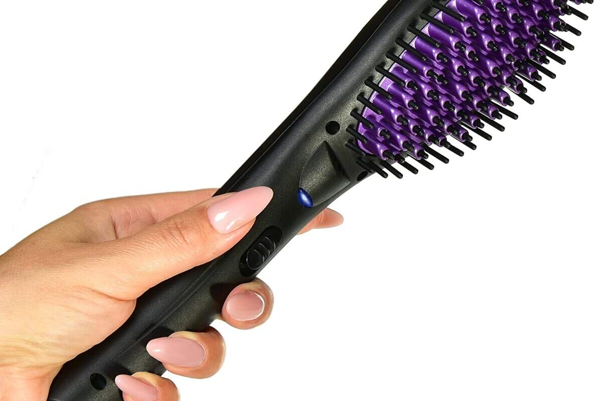 Hair straightener brush revolutionizing hairstyling tools