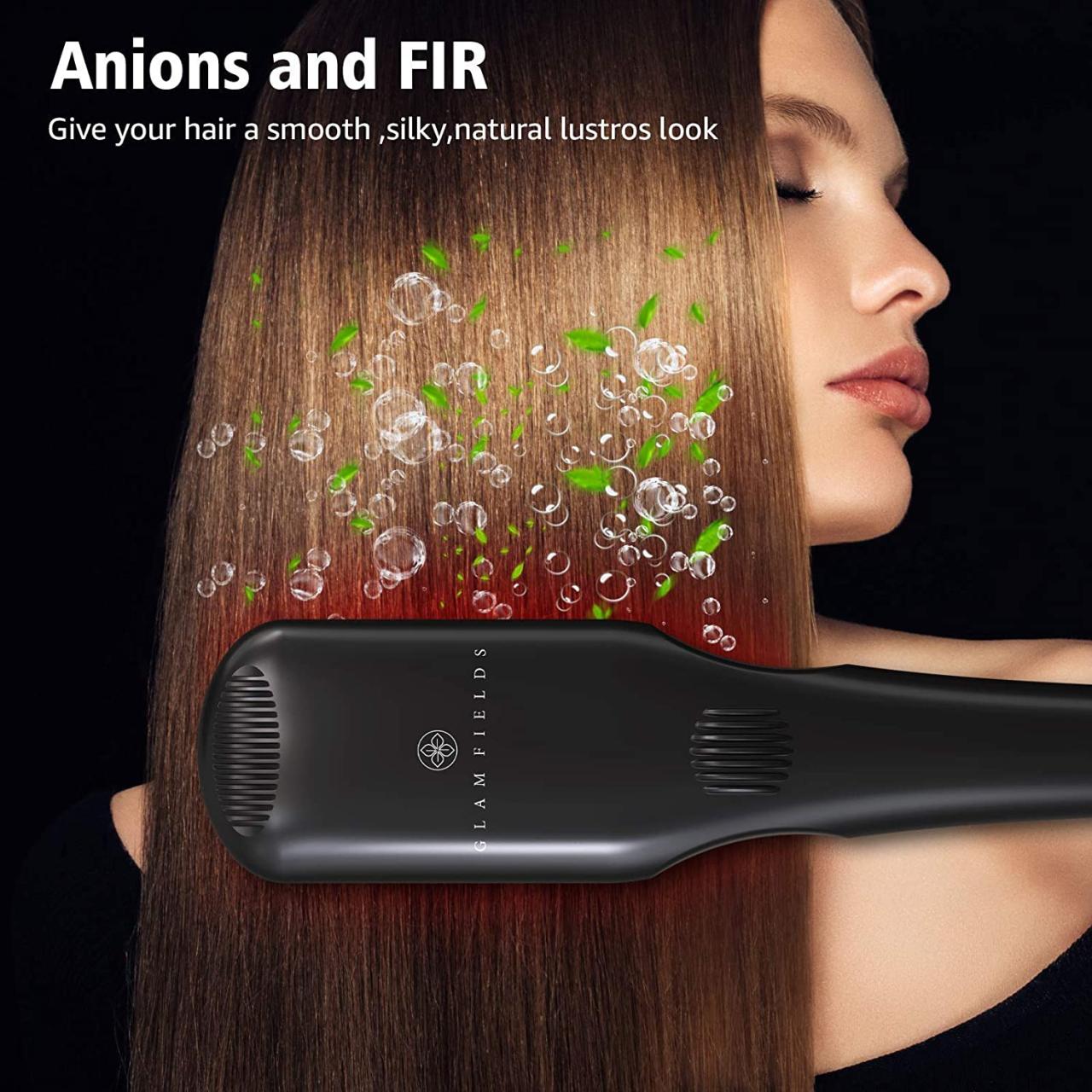 1pc Wireless Ionic Hair Straightening Brush With 15 Million Ions ... 1pc Wireless Ionic Hair Straightening Brush With 15 Million Ions ...