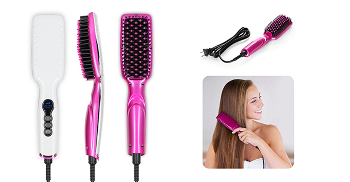 Heated Hair Brush - 4 Colors