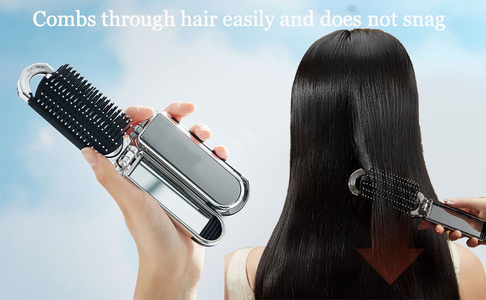 Amazon.com : Travel Hair Brush Portable Folding Hair Brush with Mirror ... Amazon.com : Travel Hair Brush Portable Folding Hair Brush with Mirror ...