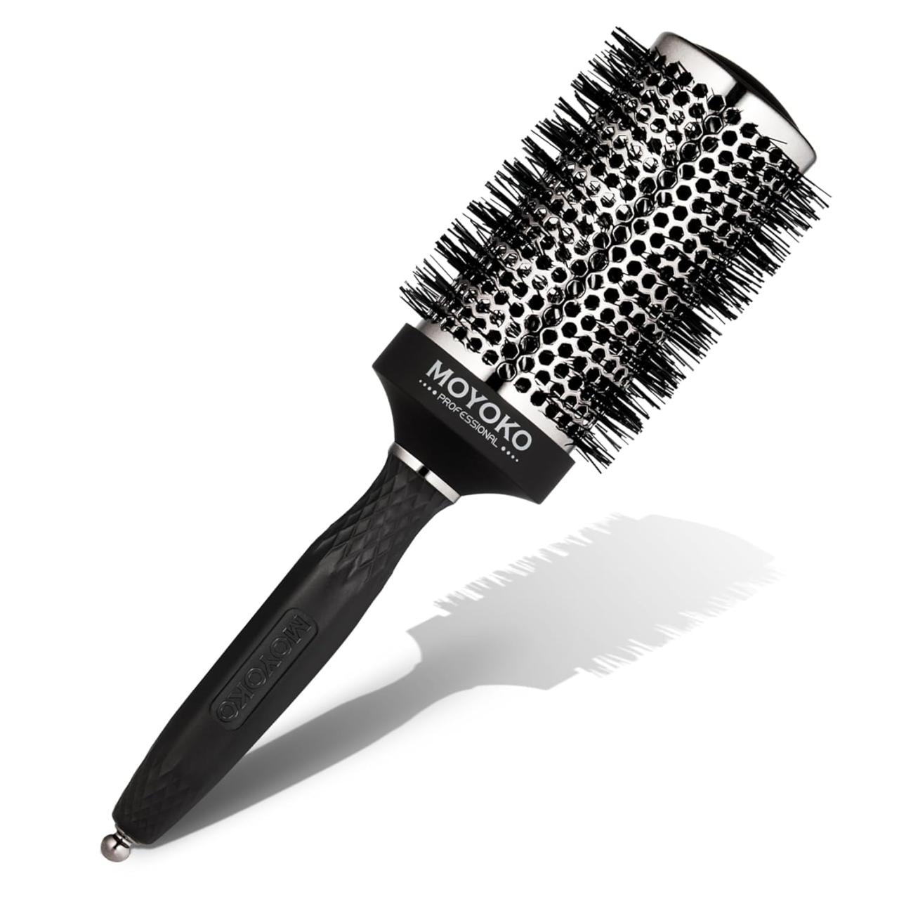 MOYOKO Round Hair Brush for Blow Drying (55mm) Anti-Static X-Large ...