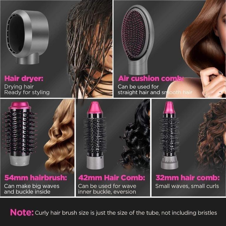 Curious Grace Interchangeable Hot Air Brush - Pink Punch Curious Grace Interchangeable Hot Air Brush - Pink Punch