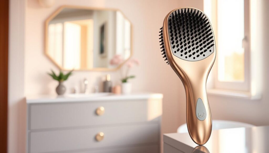 anti burn hair brush