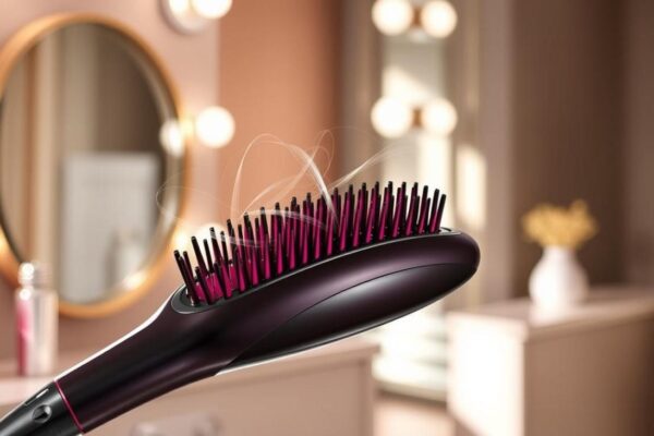 Hair Brush with Negative Ions to Reduce Frizz and Static