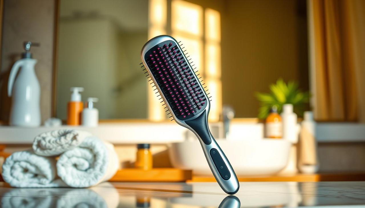 Hair Brush with Negative Ions to Reduce Static and Frizz