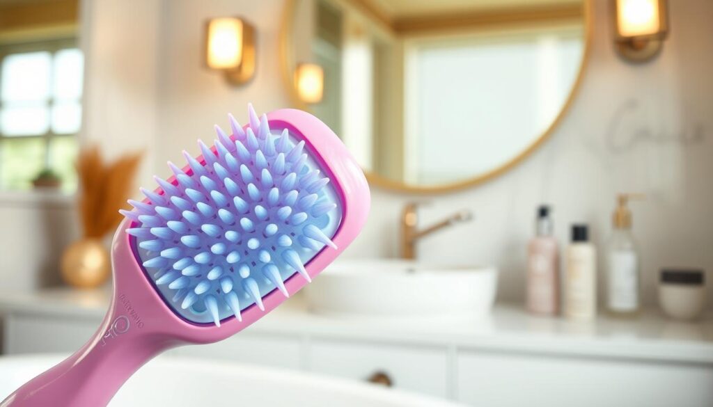 colored hair detangling brush