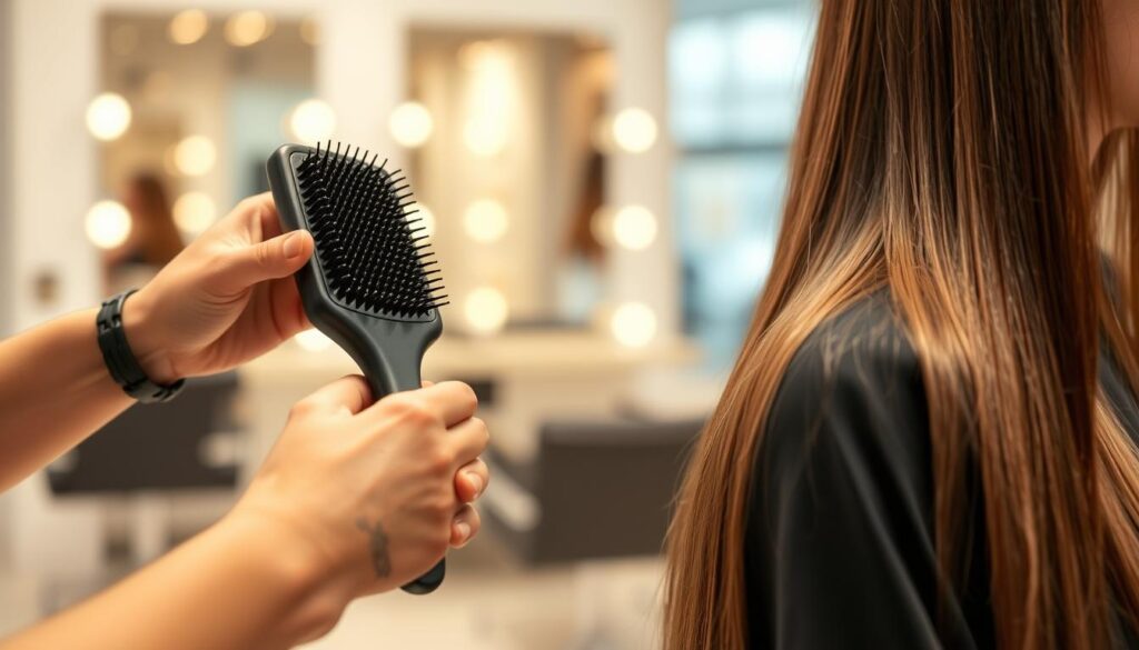 hair smoothing brush techniques