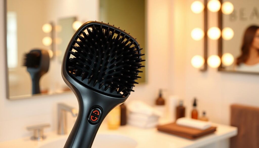 heated hair brush