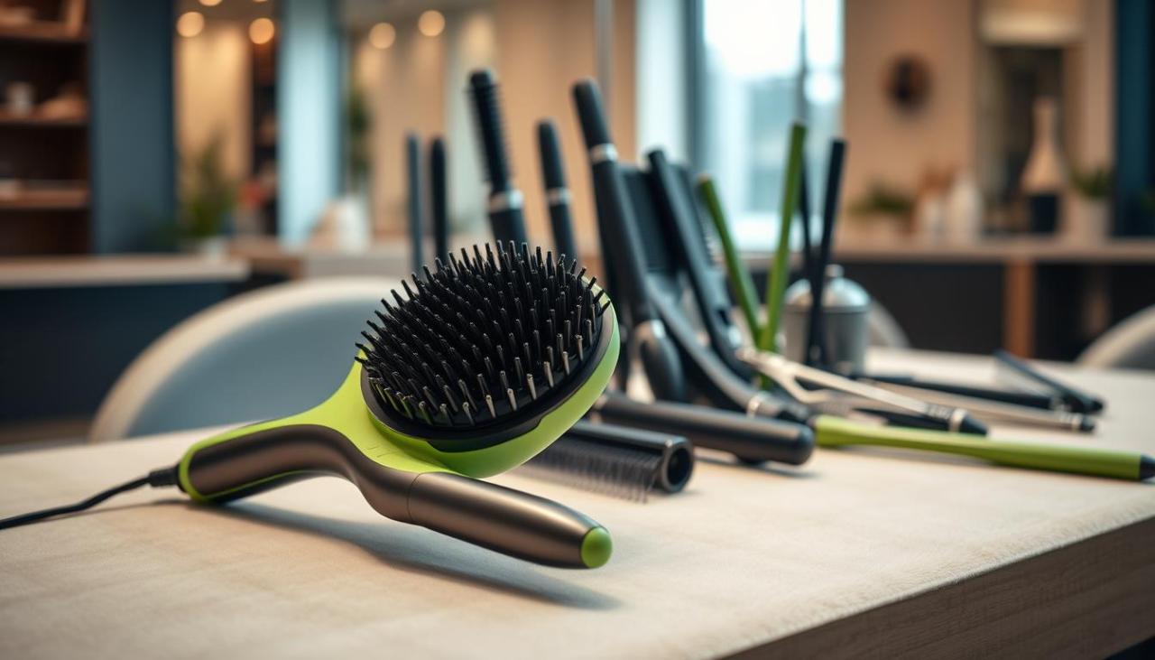 Hair Brush with Energy Efficient Design for Eco-Friendly Use