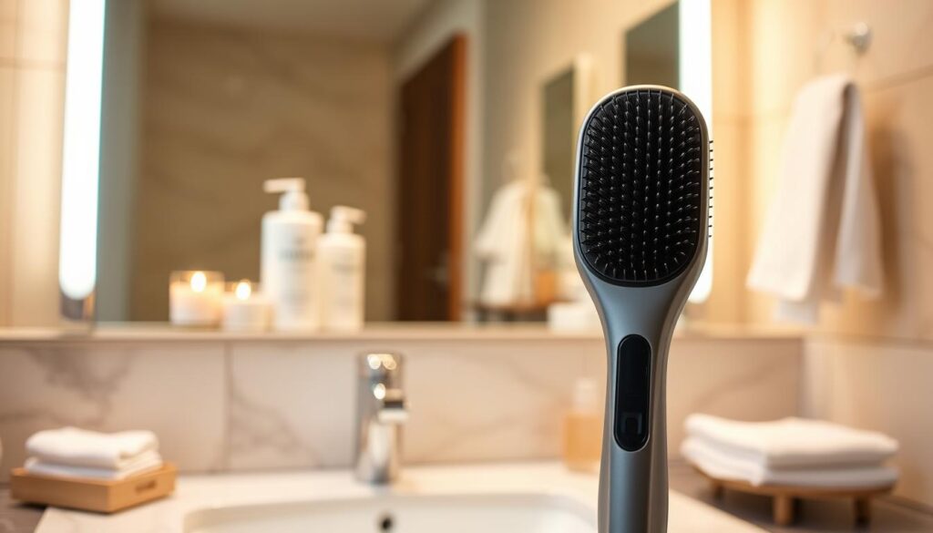 professional ceramic straightening brush